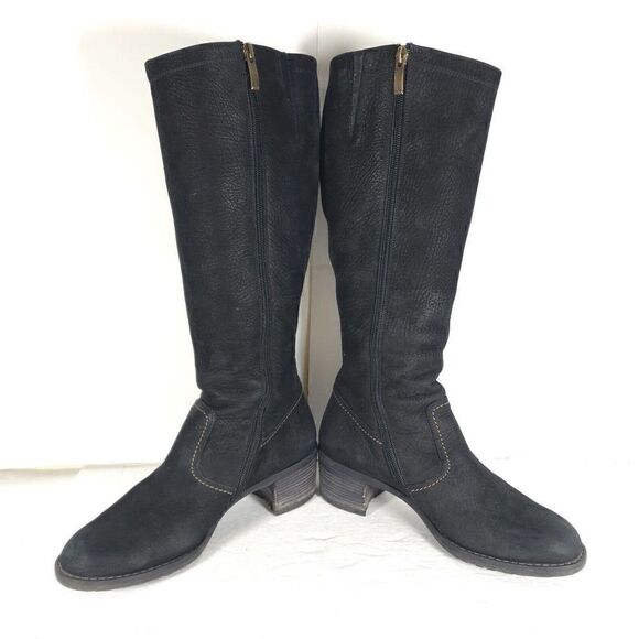 Paul Green Women’s Kendra US8 UK5,5 Knee High Buckle Leather Black Riding Boots - Picture 6 of 12